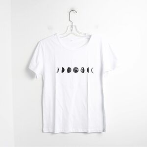 Brand new Moon Phase white t-shirt celestial witchcore astrology M Shein NWOT